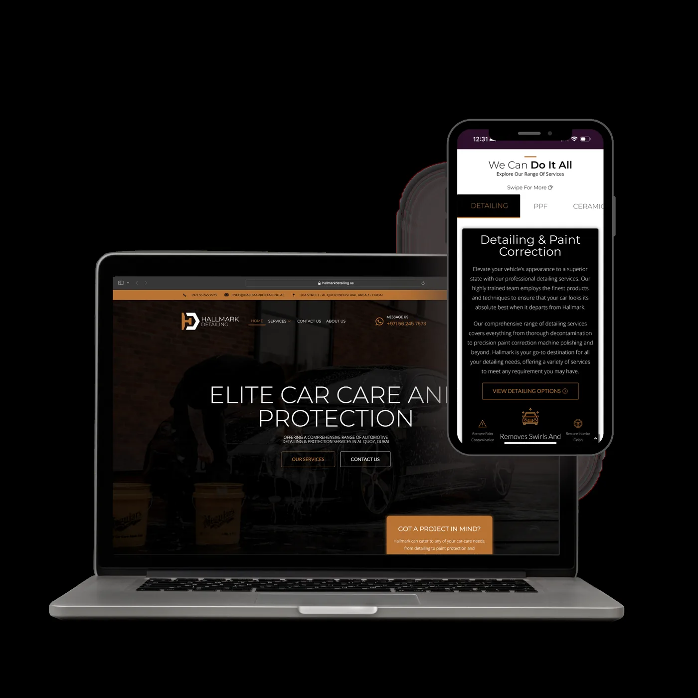 Ballmark website preview