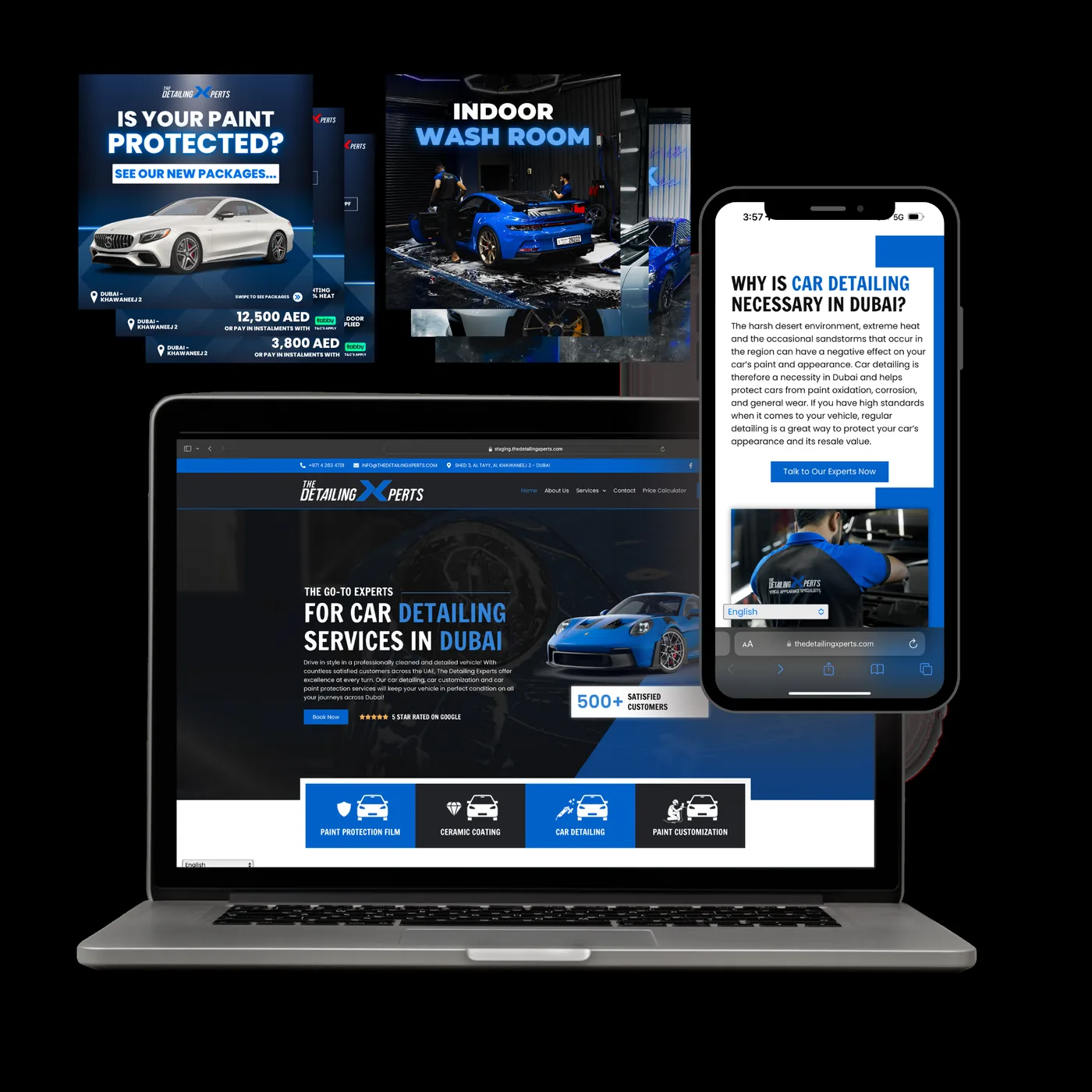 The Detailing Xperts website preview