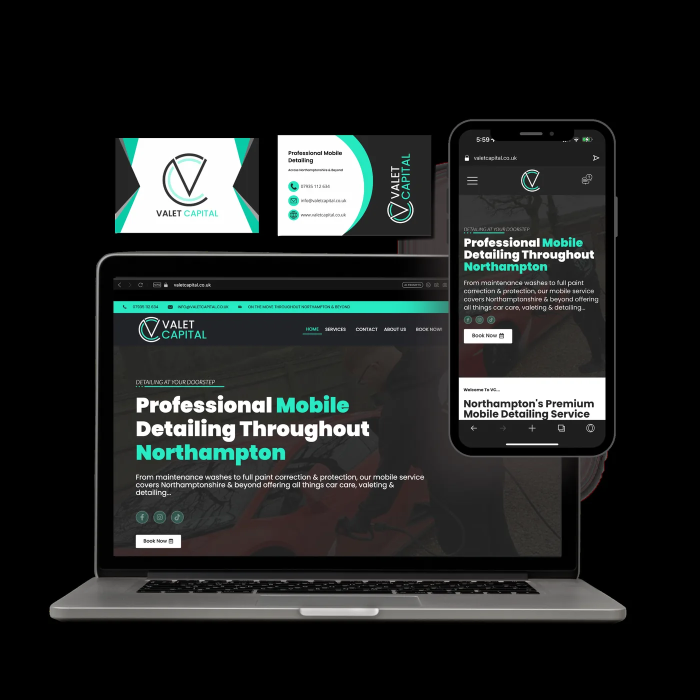 Valet Capital website preview