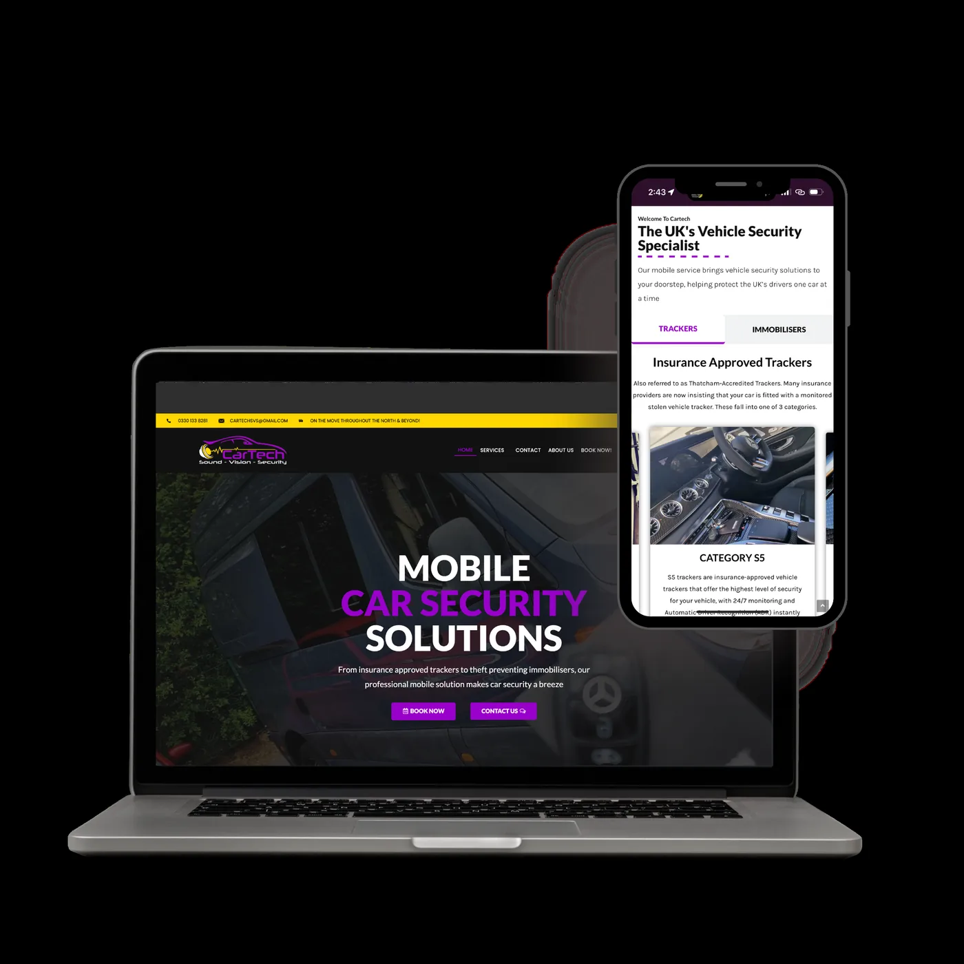 Mobile Security Solutions website preview