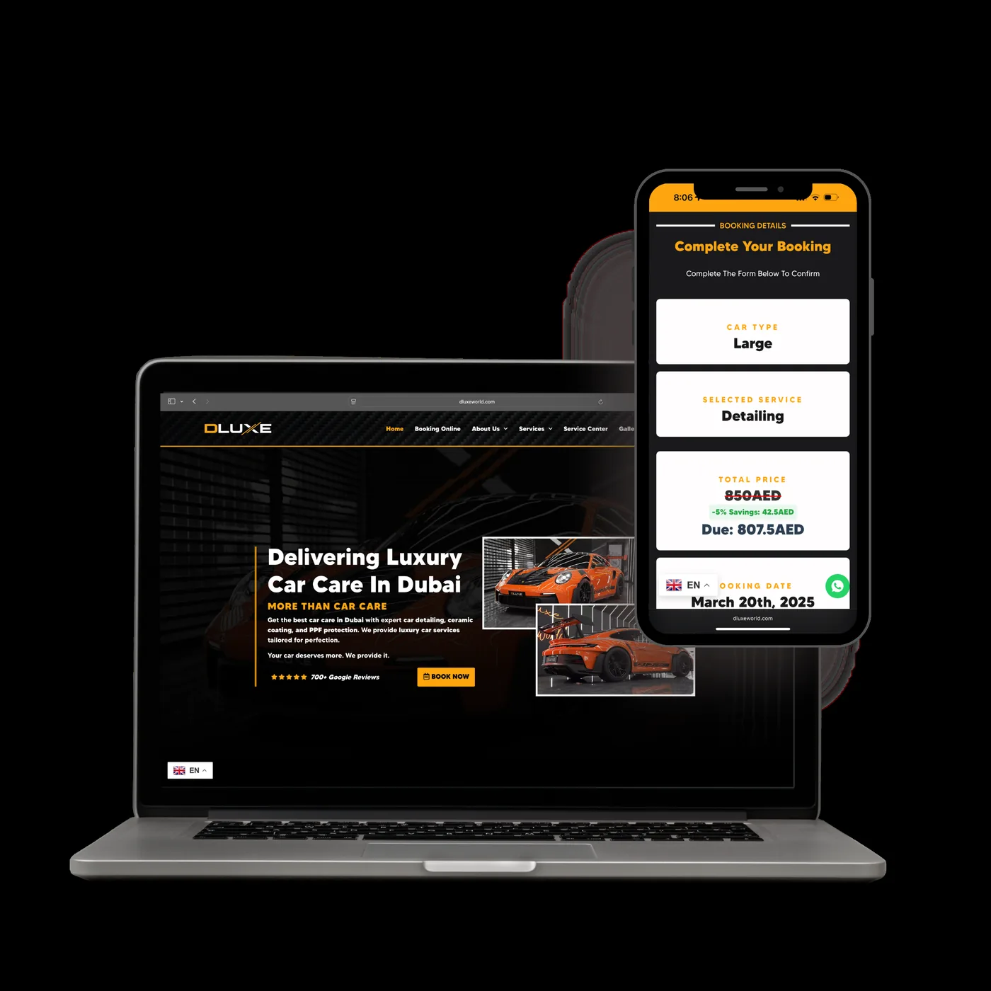 D Luxe World website preview