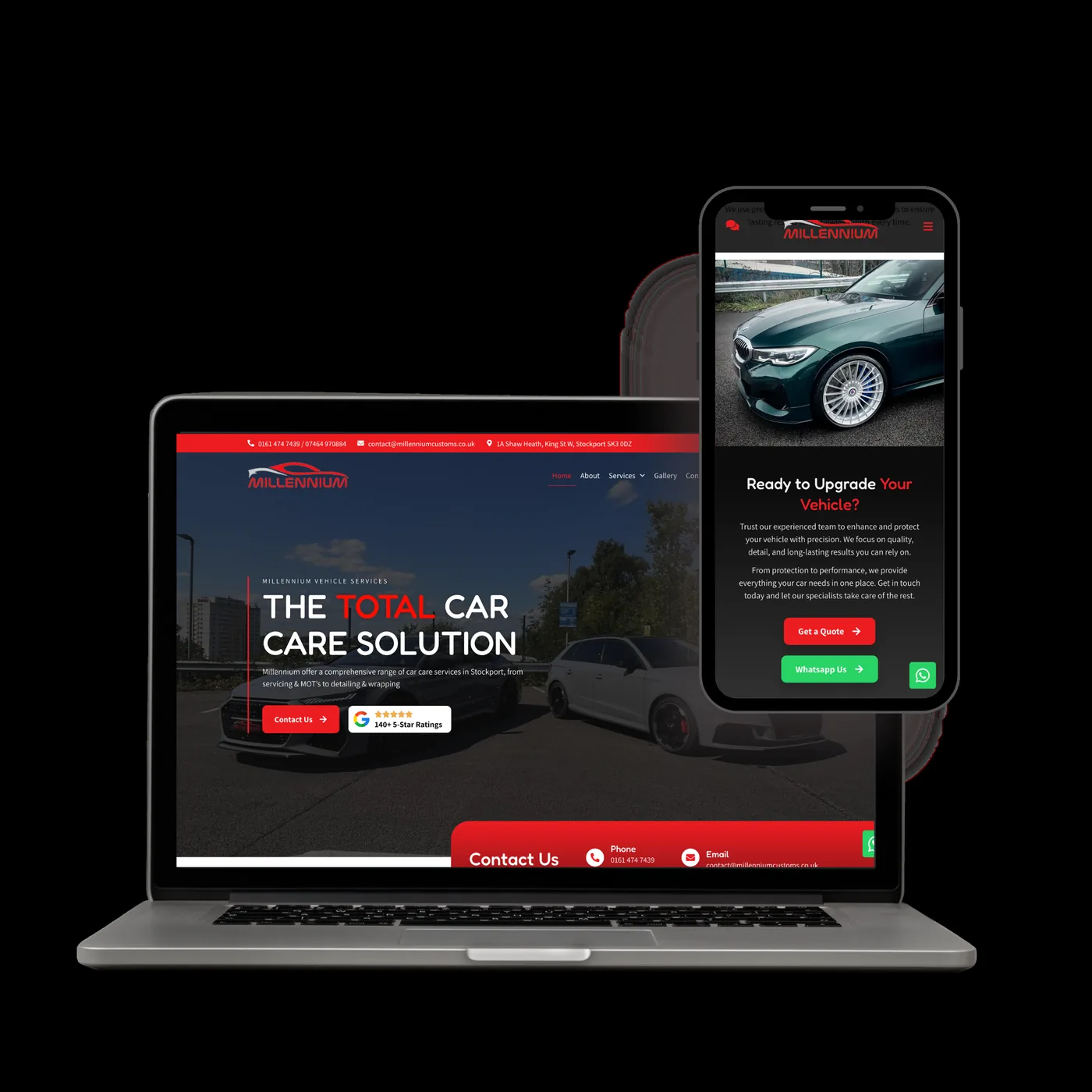 Millennium Customs website preview