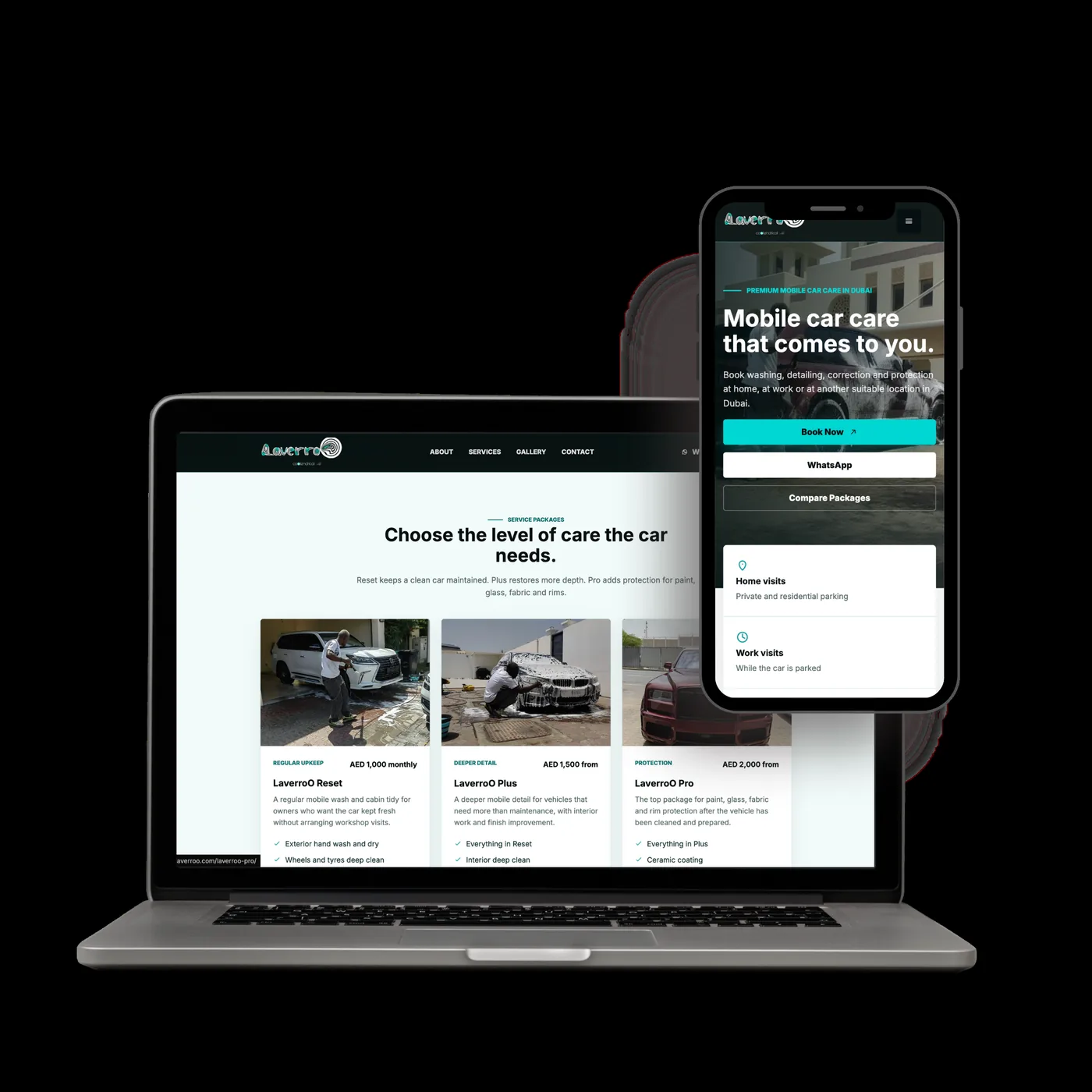 LaverroO website preview