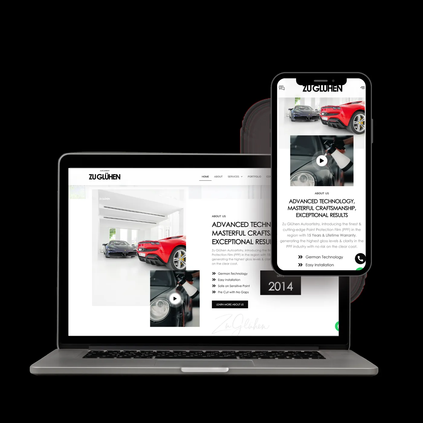 Zugluhen website preview
