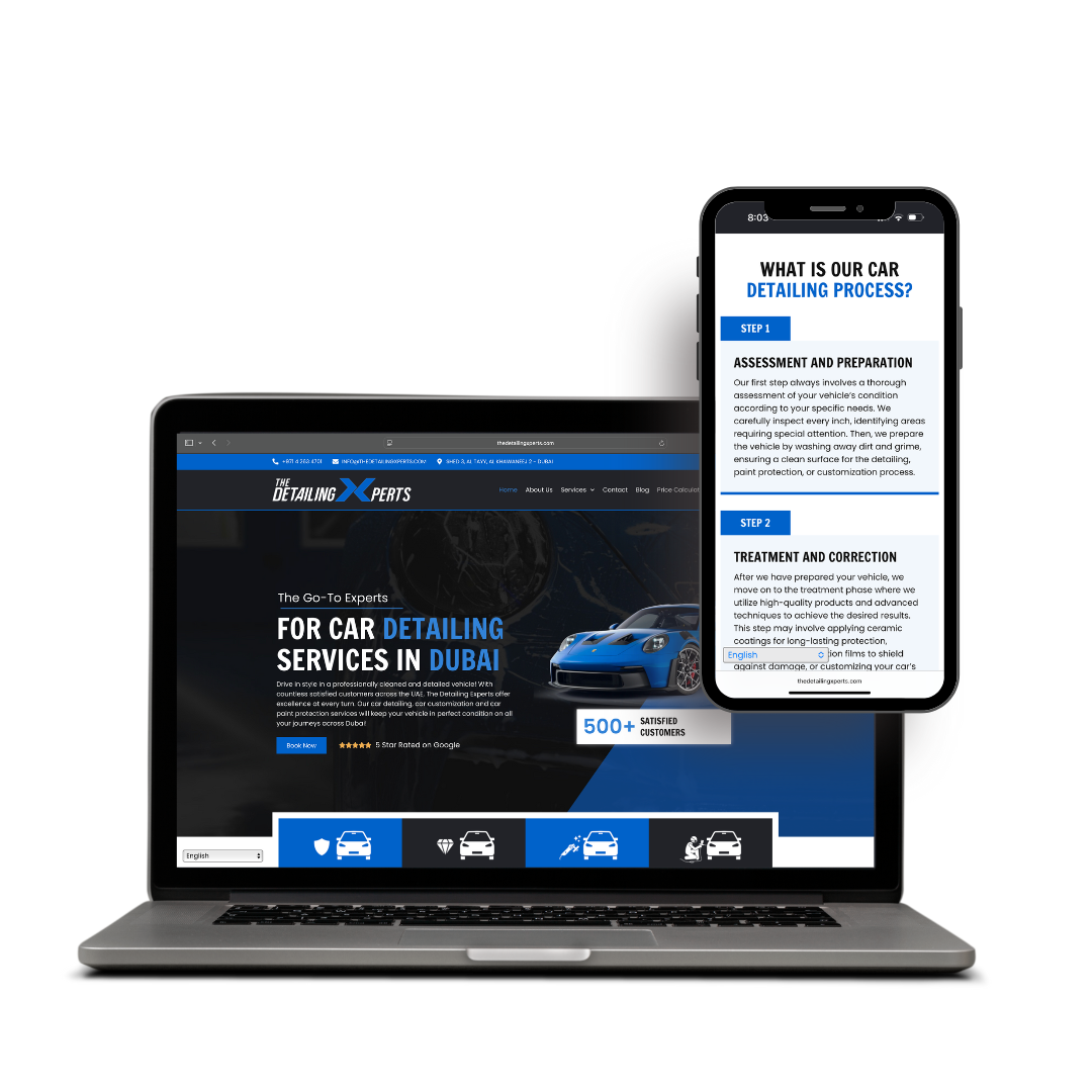 The Detailing Xperts website example