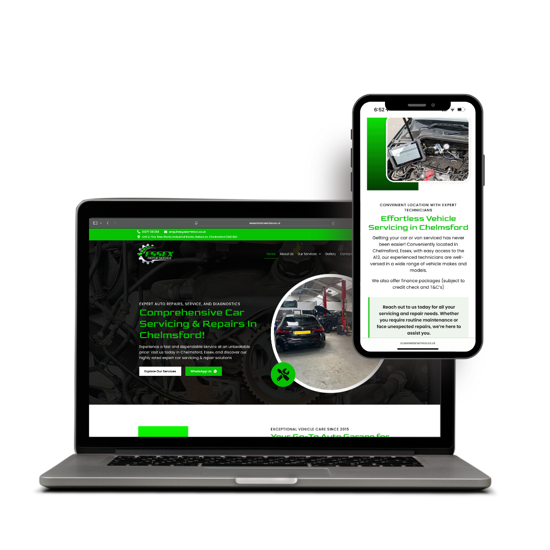Essex Motor Service website example