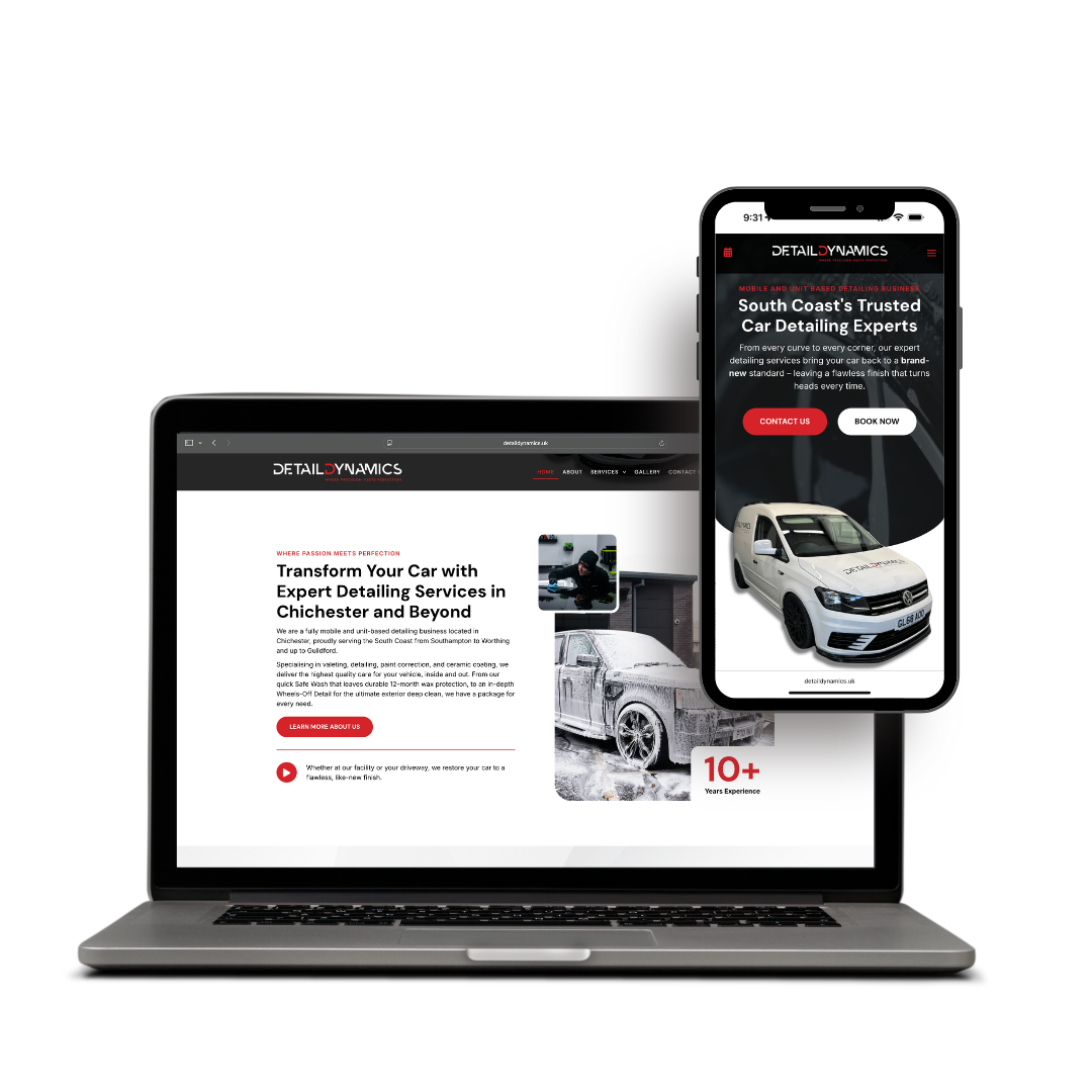 Detail Dynamics website example